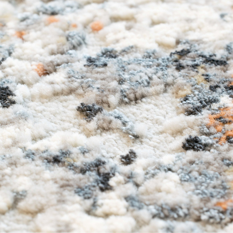 Tapis de salon - 160x230cm - Contemporain gris, corail et blanc Canyon par Ragolle