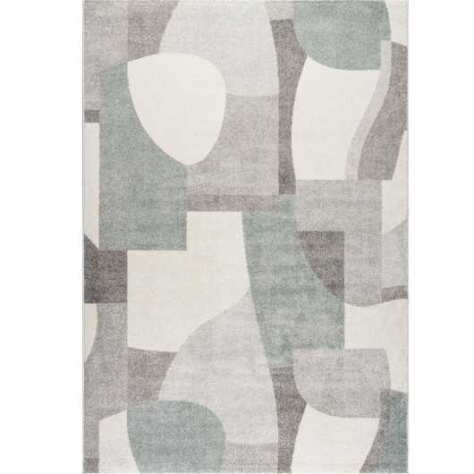 Tapis de salon - 160x230cm - Contemporain vert, blanc et gris Madison par Ragolle