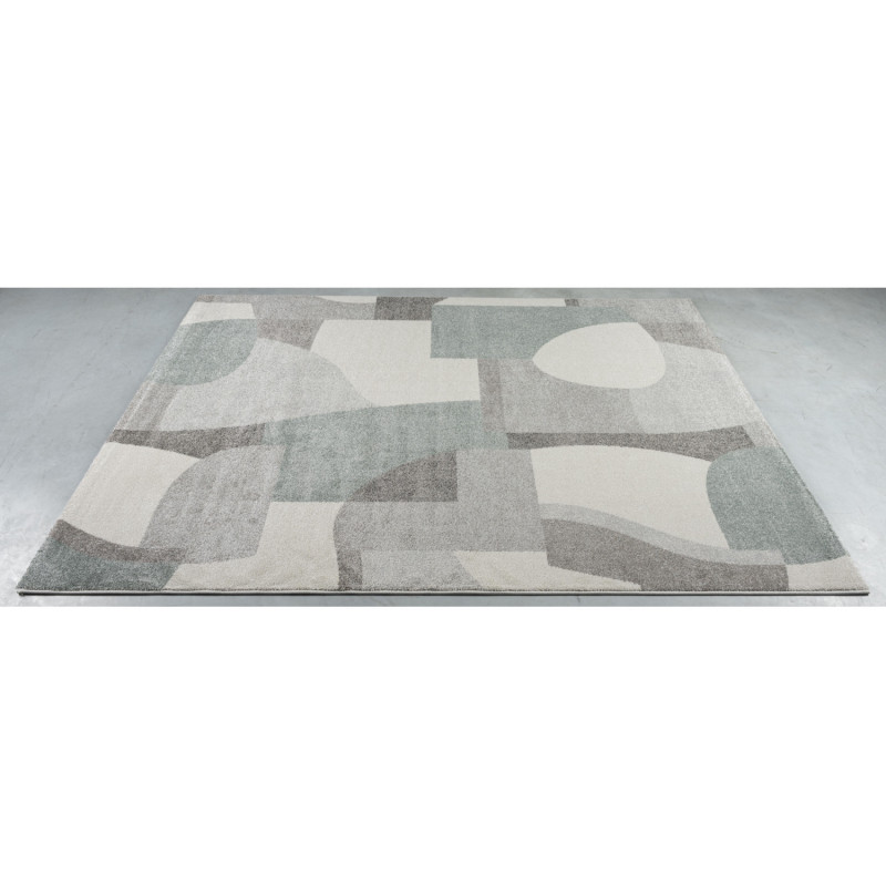 Tapis de salon - 160x230cm - Contemporain vert, blanc et gris Madison par Ragolle