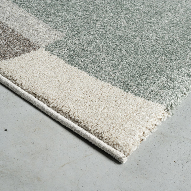 Tapis de salon - 160x230cm - Contemporain vert, blanc et gris Madison par Ragolle