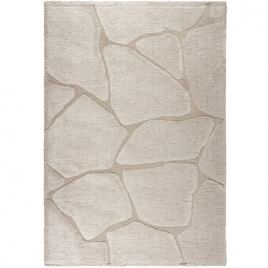 Tapis de salon - 133x195cm - Uni / Faux-uni beige Masai par Ragolle
