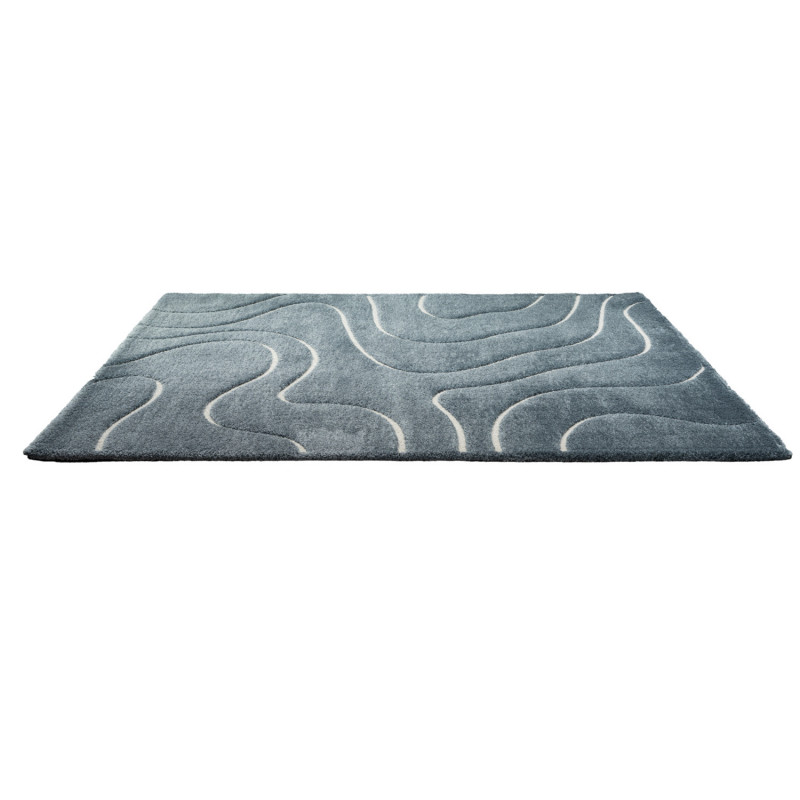 Tapis de salon - 133x195cm - Contemporain gris et blanc Masai par Ragolle