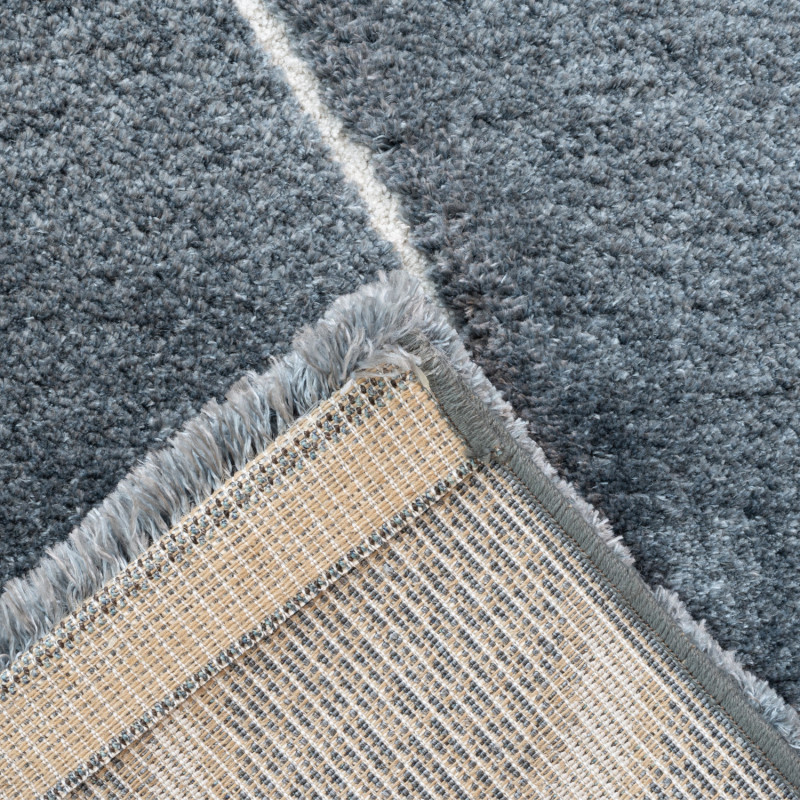 Tapis de salon - 133x195cm - Contemporain gris et blanc Masai par Ragolle