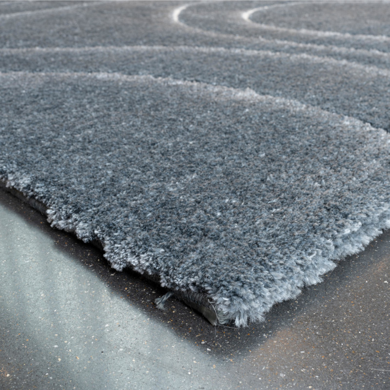 Tapis de salon - 133x195cm - Contemporain gris et blanc Masai par Ragolle