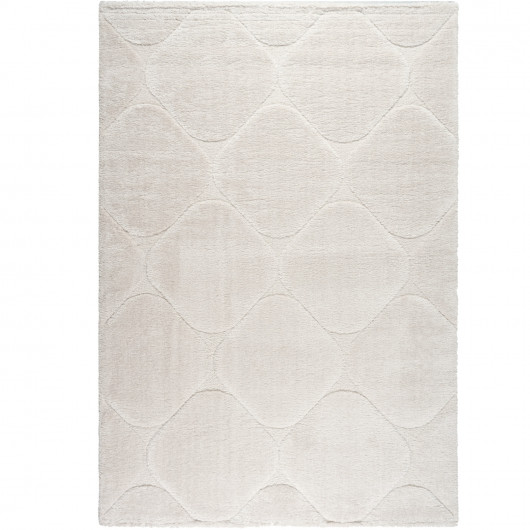 Tapis de salon - 160x230cm - Uni / Faux-uni blanc Masai par Ragolle