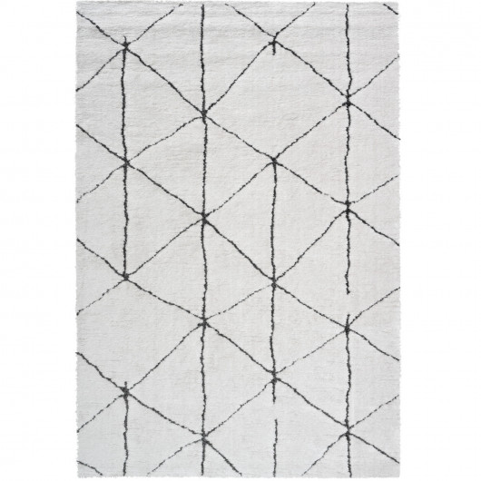 Tapis de salon - 133x195cm - Contemporain blanc et noir Masai par Ragolle