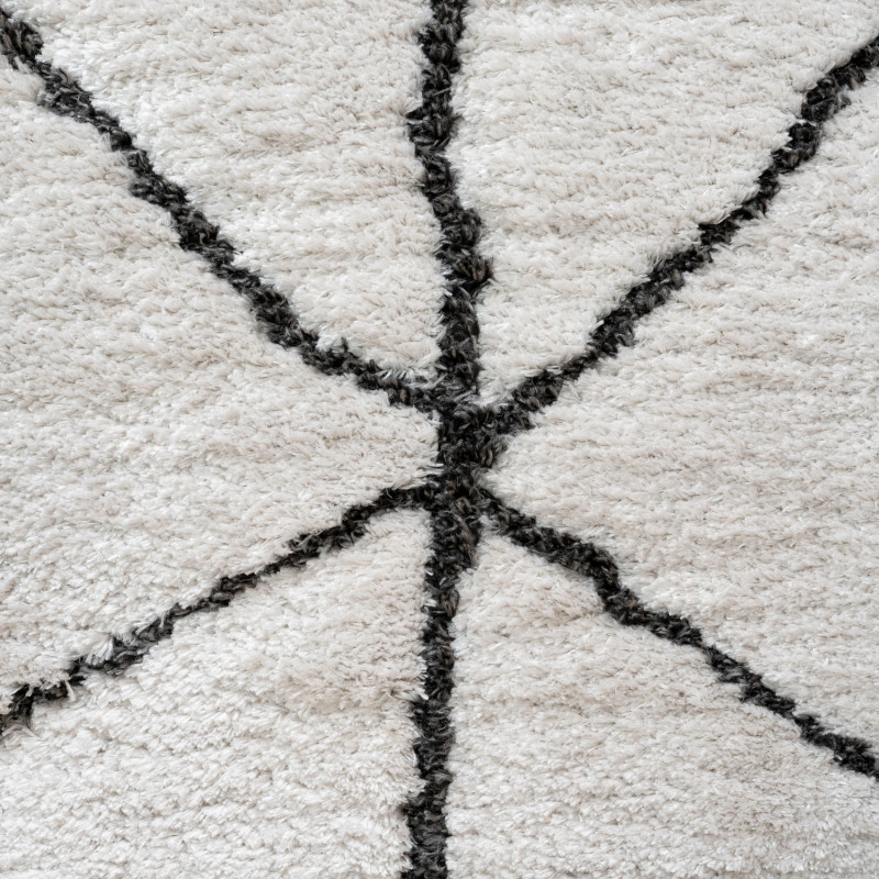 Tapis de salon - 133x195cm - Contemporain blanc et noir Masai par Ragolle