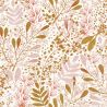 Papier peint vinyle sur intissé floral rose et blanc JOY - Green Life par Caselio - 101694002