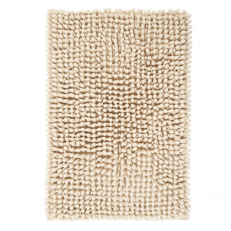 Tapis de bain - 67x110cm - Uni / Faux-uni ivoire Fluffy par Lalee