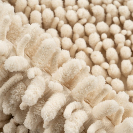 Tapis de bain - 67x110cm - Uni / Faux-uni ivoire Fluffy par Lalee