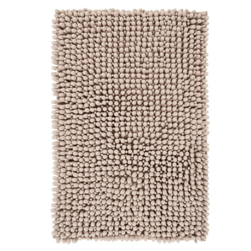 Tapis de bain - 67x110cm - Uni / Faux-uni taupe Fluffy par Lalee