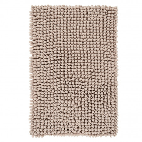 Tapis de bain - 67x110cm - Uni / Faux-uni taupe Fluffy par Lalee