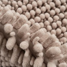 Tapis de bain - 67x110cm - Uni / Faux-uni taupe Fluffy par Lalee