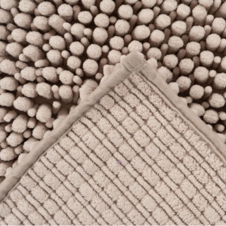 Tapis de bain - 67x110cm - Uni / Faux-uni taupe Fluffy par Lalee
