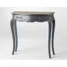 Console contemporain noir vieilli et bois clair - 80x80x25cm - MURANO CELESTE par Amadeus