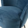 Fauteuil contemporain bleu - 64x64x72cm - MEREDITH par Amadeus