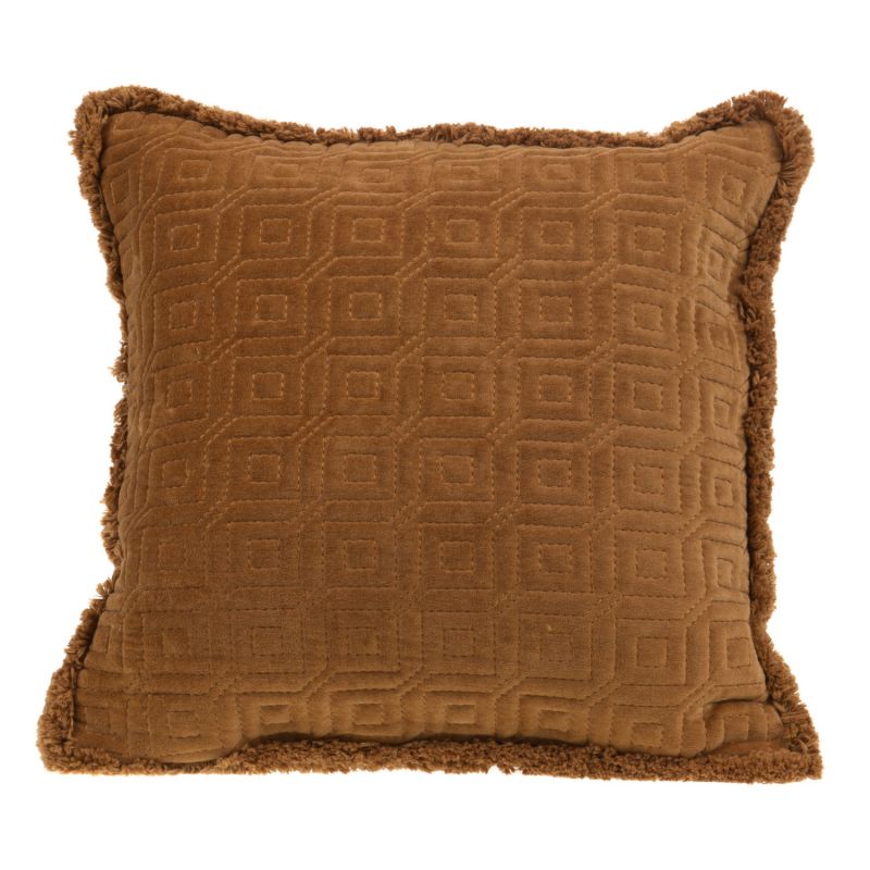 Coussin contemporain marron - 45x45cm - KAK par Amadeus
