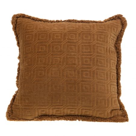 Coussin contemporain marron - 45x45cm - KAK par Amadeus