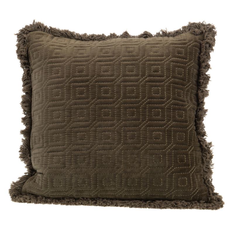 Coussin contemporain taupe - 45x45cm - KAK par Amadeus