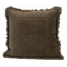 Coussin contemporain taupe - 45x45cm - KAK par Amadeus