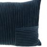 Coussin contemporain bleu marine - 40x60cm - PLIS par Amadeus