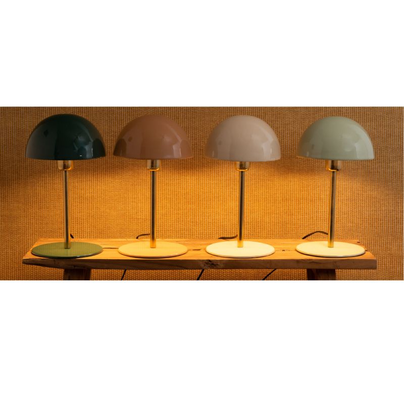 Lampe contemporain crème - 20x20x36cm - BASILE par Amadeus