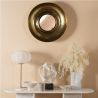 Miroir contemporain or - diam 61cm - CONCAVE par Amadeus
