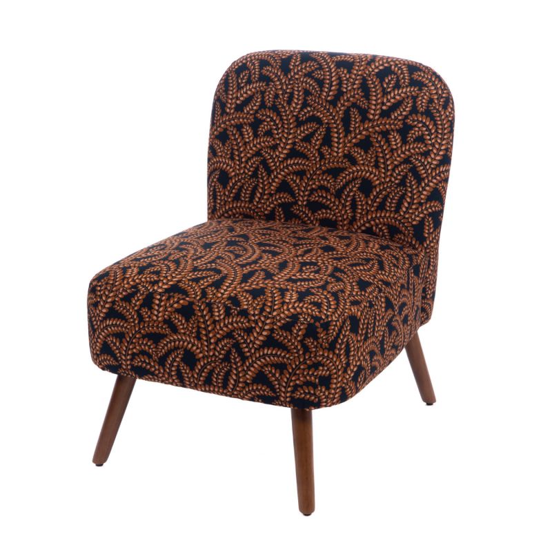 Fauteuil contemporain marine - 60x69x80cm - BUCOLIQUE par Amadeus