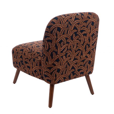 Fauteuil contemporain marine - 60x69x80cm - BUCOLIQUE par Amadeus