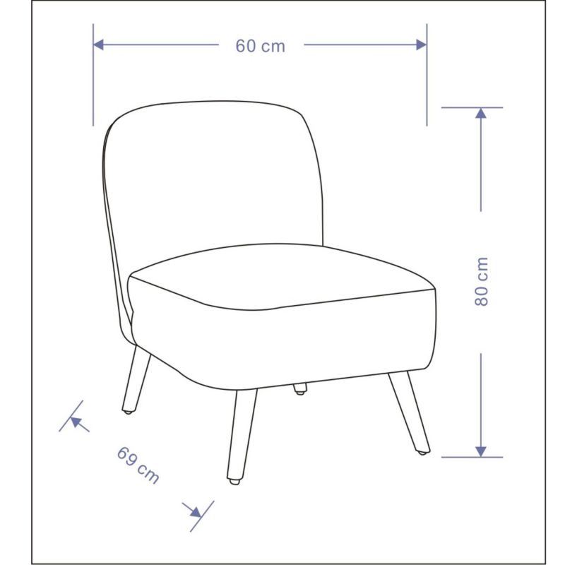 Fauteuil contemporain blanc cassé - 60x69x80cm - BUCOLIQUE PALMIER par Amadeus
