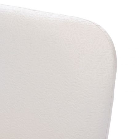 Fauteuil contemporain blanc cassé - 60x69x80cm - BUCOLIQUE PALMIER par Amadeus