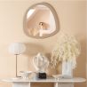 Miroir contemporain beige - 60x63cm - EPURE SIMILI par Amadeus
