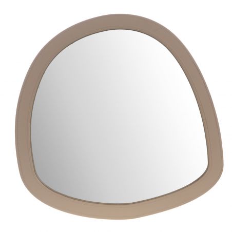 Miroir contemporain beige - 60x63cm - EPURE SIMILI par Amadeus