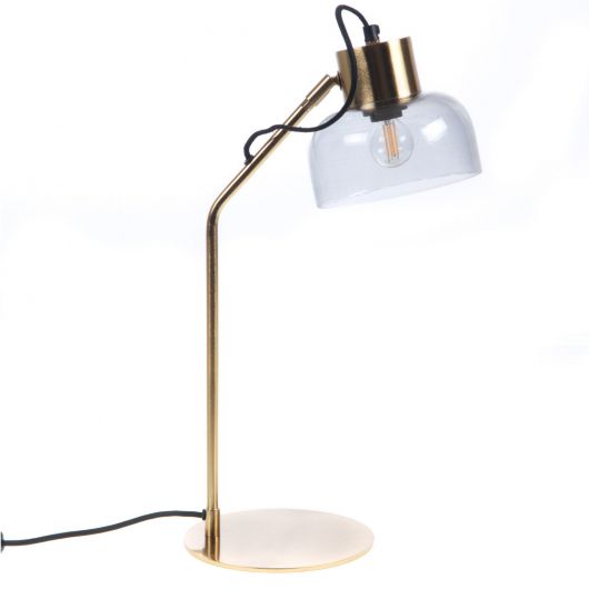 Lampe contemporain or - 30x19x54cm - LEXI par Amadeus