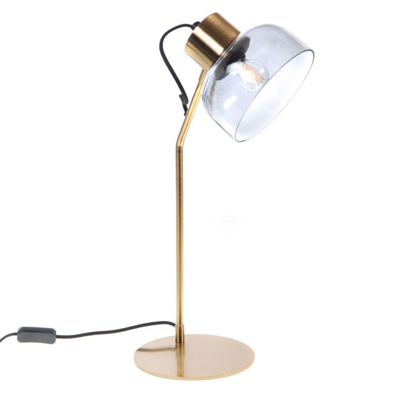 Lampe contemporain or - 30x19x54cm - LEXI par Amadeus