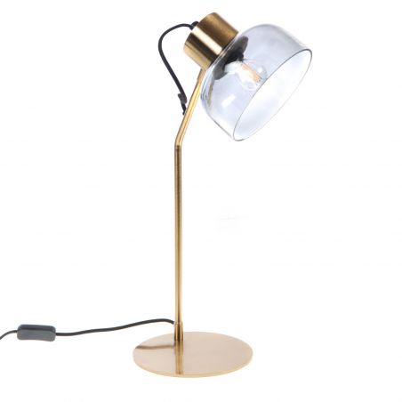 Lampe contemporain or - 30x19x54cm - LEXI par Amadeus