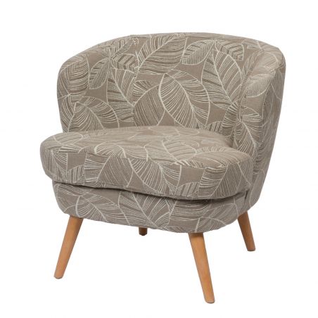 Fauteuil contemporain lin - 67x68x67cm - DAGMARD par Amadeus