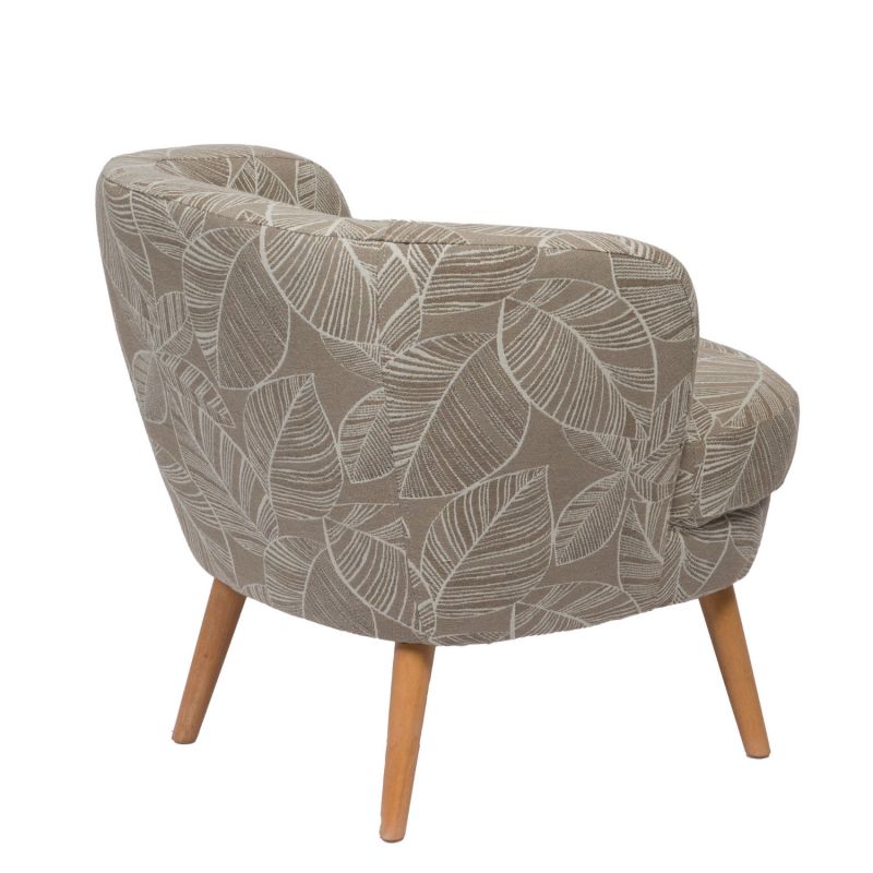 Fauteuil contemporain lin - 67x68x67cm - DAGMARD par Amadeus
