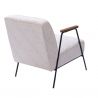 Fauteuil contemporain beige - 60x76x73cm - CLIO HUGGY par Amadeus
