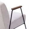 Fauteuil contemporain beige - 60x76x73cm - CLIO HUGGY par Amadeus