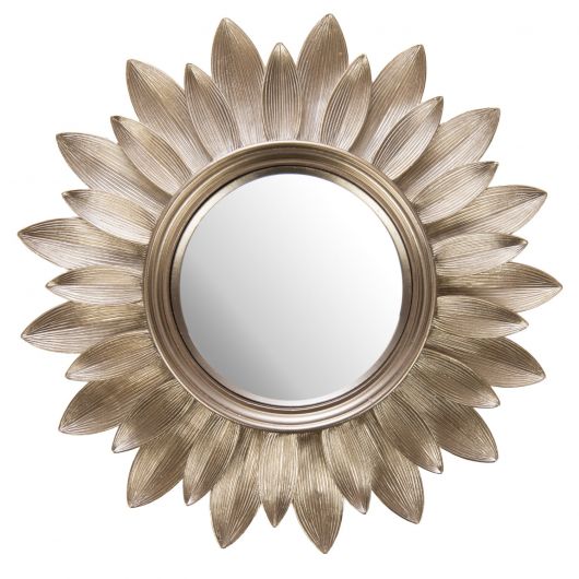 Miroir contemporain or - diam 30cm - CONVEXE SOLEpar Amadeus