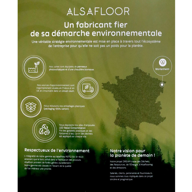 Sol Stratifié PAPYRUS 705W - Solid Plus par Alsapan