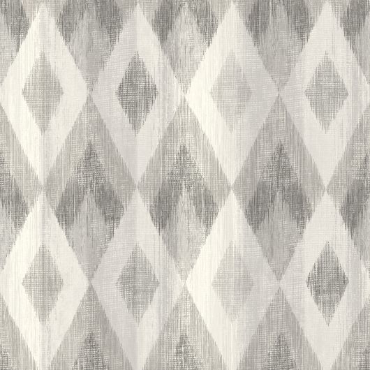Papier peint vinyle sur intissé géométrique gris et taupe LOSANGES - Imprim'luxe par Ugepa - L96109