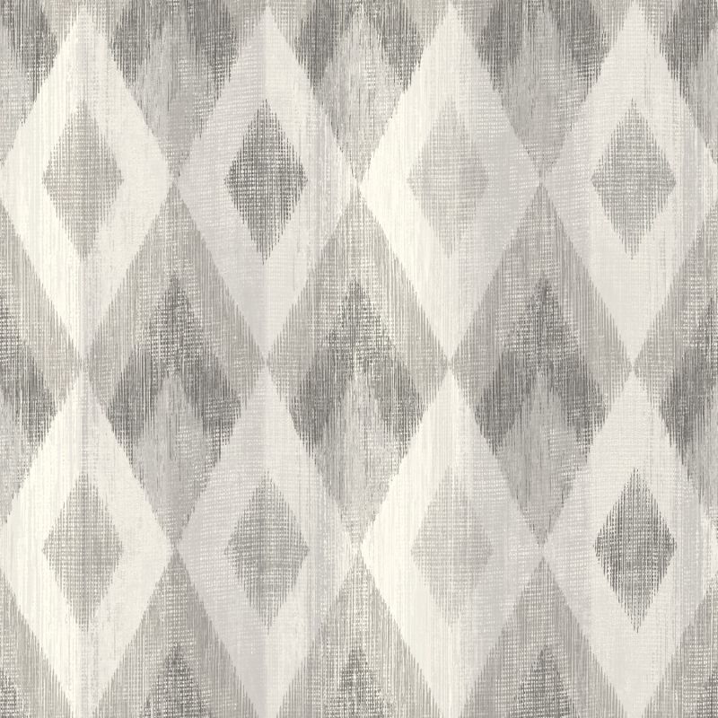 Papier peint vinyle sur intissé géométrique gris et taupe LOSANGES - Imprim'luxe par Ugepa - L96109