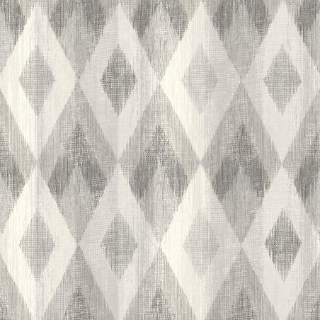 Papier peint vinyle sur intissé géométrique gris et taupe LOSANGES - Imprim'luxe par Ugepa - L96109