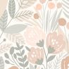 Papier peint intissé floral terracotta et vert FLOWER - Imprim'luxe par Ugepa - 101285337