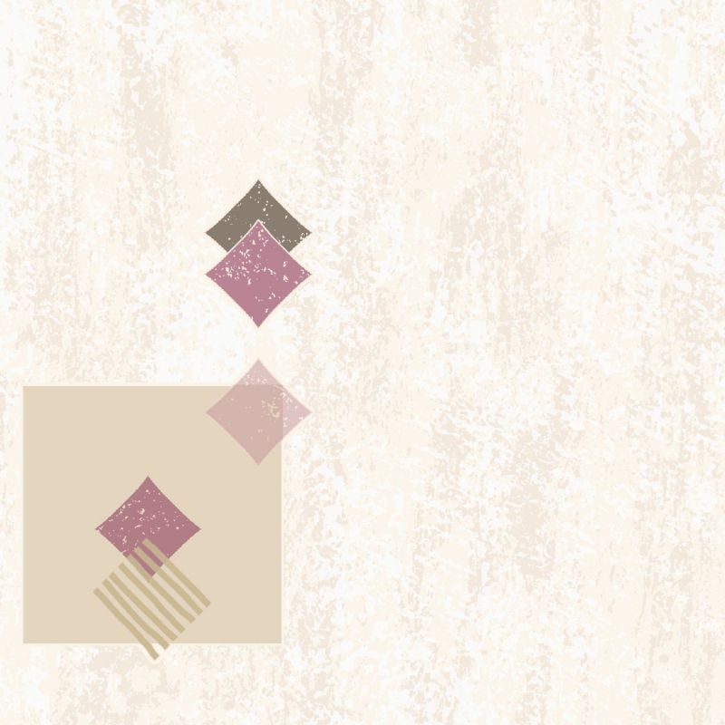 Papier peint expansé sur papier standard géométrique parme et or GEOMETRIC EFFECT - Basiques par Ugepa - L98706