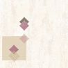 Papier peint expansé sur papier standard géométrique parme et or GEOMETRIC EFFECT - Basiques par Ugepa - L98706