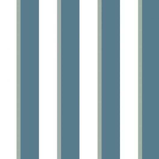 Papier peint vinyle sur intissé géométrique bleu et vert RAYURES - Inspire par Ugepa - M81801