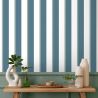 Papier peint vinyle sur intissé géométrique bleu et vert RAYURES - Inspire par Ugepa - M81801